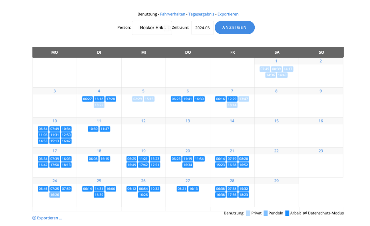 Praktischer Kalender